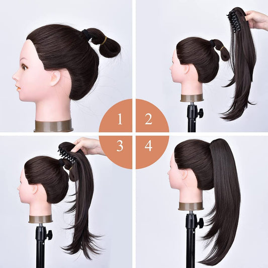 Extendria™ 18 Inch Long Ponytail Hair Extension (Free Hair Bun)